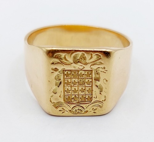 Chevalière sceau antique - , or