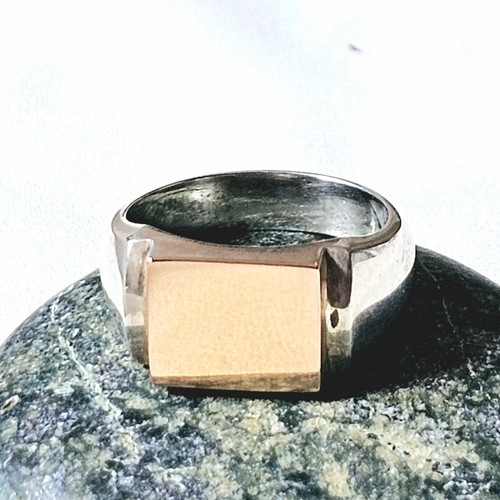 Bague chevalière art déco - bague,