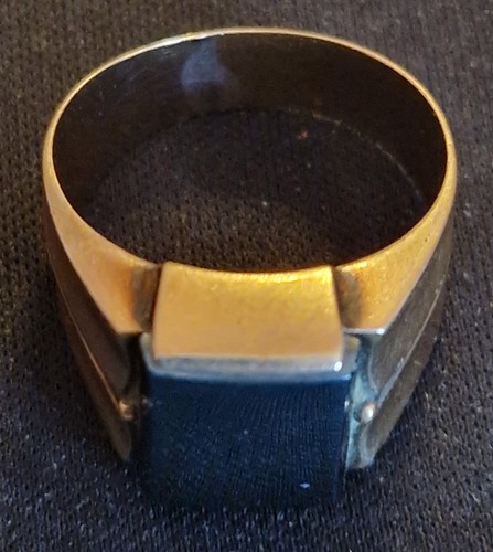 Chevalière 18k onyx noir - onyx,