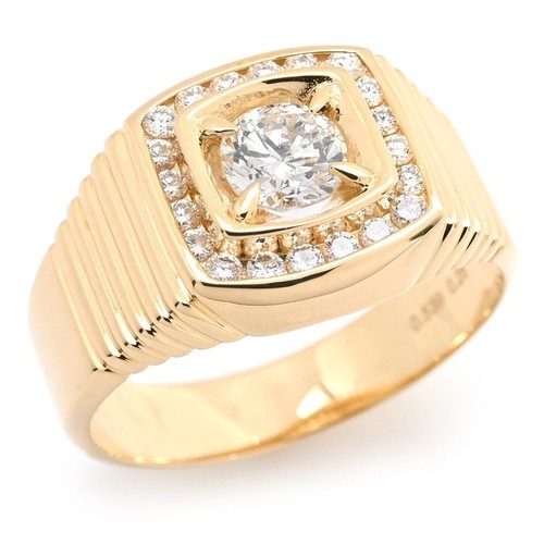 Bague chevalière pavé - chevalière,